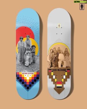 Rick McCrank Instagram - Colonialism is a skateboard company based out of Regina,
Saskatchewan in Treaty 4 (1874) territory. Our primary objective is to educate the public on elements of the history and culture of Indigenous peoples (First Nations, Métis, and Inuit) in Canada through our love for skateboarding.
The Colonialism X Girl Skateboards collaboration
celebrates and supports Indigenous families and youth while
drawing attention to the legacy of colonialism in undermining and upending Indigenous family and culture. Indigenous understandings of family are strongly rooted in traditional ways of knowing and being. Many Indigenous peoples recognize family as including not only parents and siblings, but also ancestors and extended family, Elders, and members of the wider community. The phrase 'all my relations' captures the broad way in which
family is defined in Indigenous communities, as it emphasizes interconnectedness, the relationship between all people, and the unique roles that family and community play in supporting children's sense of belonging and wellbeing.
 In the spirit of supporting Indigenous youth, a portion of the
Colonialism X Girl Skateboards collaboration will go to Nations Skate Youth - a non-profit Indigenous-led organization that inspires youth and encourages the importance of keeping culture and traditions alive while at the same time, showing Indigenous youth the capabilities of what skateboarding can bring into their lives in a positive
way." @colonialismskateboards @nationskateyouth