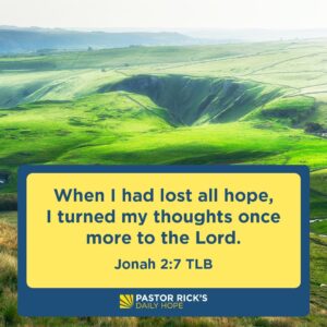 Rick Warren Instagram - When you feel hopeless, choose to think about the one thing you know will lift your spirit: the goodness of God. Discover more in today’s #DailyHope devotional. Click the link in profile or visit http://bit.ly/pastorrick.