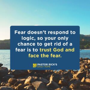 Rick Warren Instagram - Fear grows every time you refuse to do what God wants you to do. There is only one answer to your fear. Find out what it is in today’s #DailyHope devotional. Click the link in profile or visit http://bit.ly/pastorrick.