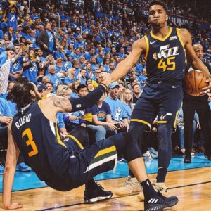 Ricky Rubio Instagram - Fall down 7 times, get up 8. Together as a TEAM. #NBAPlayoffs2018 #TakeNote
