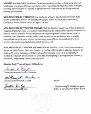 Ricky Schroder Instagram - Congratulations to Custer County Colorado for becoming the 1st County in our Nation to require Internet & Cell Service Providers to provide an “Adult Content Off Switch” for its Residents. April 5-6 ALL Colorado counties will have the opportunity to support this and get the “Adult Content Off Switch” Question on the Ballot for Coloradans  to Vote on this November. Come on Colorado…Stand Up to the Blue Hair Cult.