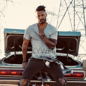 Ricky Whittle Instagram - I’m as #Badboy as Elmo is 🤣🤷🏾‍♂️😎
Pic 1 or 2?

#Trust - When the talented @chelsealaurenla 📸 is ok with driving hours out in to the middle of the desert in LA (ala ‘seven’ what’s in the box style) with nobody around for miles,with a big intimidating (if you don’t know me🤣) strapping (fake) tattooed man 😝
Also So proud my #eleanor made it all the way there and back😝🙏🏾🤣🙈🚗 #1967mustang #shelbygt500 #photographer #actor #model #musclecar #tattoo #magichour #desert #losangeles