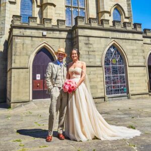 Ricky Wilson Instagram - We’ve been wed for 2 months now. I never properly thanked @cherrywilliamslondon for making both of Grace’s dresses. If you’re thinking of getting married, or if you just want a wedding dress, she’s the best.