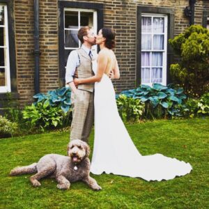 Ricky Wilson Instagram - We’ve been wed for 2 months now. I never properly thanked @cherrywilliamslondon for making both of Grace’s dresses. If you’re thinking of getting married, or if you just want a wedding dress, she’s the best.