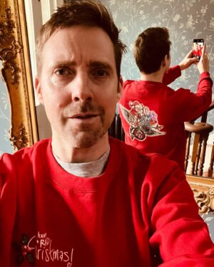 Ricky Wilson Instagram - My pal @keithlemon has done a jumper for @teenage_cancer 
I’ve got mine. Have a Rad Christmas.
Xx