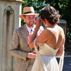 Ricky Wilson Instagram - We’ve been wed for 2 months now. I never properly thanked @cherrywilliamslondon for making both of Grace’s dresses. If you’re thinking of getting married, or if you just want a wedding dress, she’s the best.