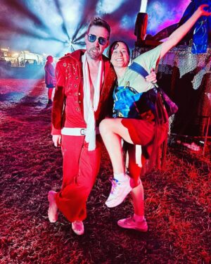 Ricky Wilson Instagram - Glastonbury with my wife.