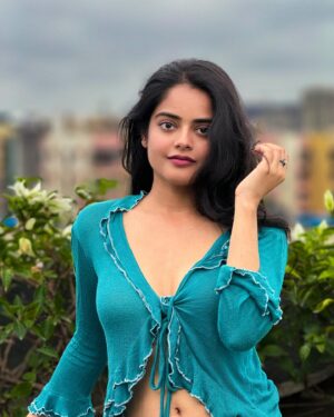 Riddhi Kumar Instagram - Blue is the warmest color 🌧️⚡️