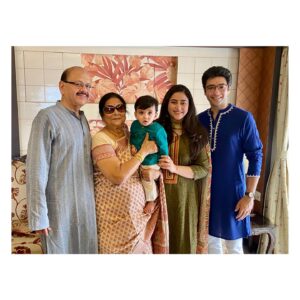Ridhima Ghosh Instagram - Jamai Shoshthi, the day when the son-in-law is treated like royalty! It’s the perfect excuse for a family get-together, full of love, laughter, and a few extra helpings. Who’s ready for a food coma? 😂👑🍽️ 

We miss you Ma ❤️