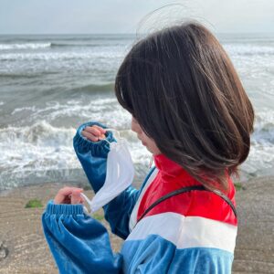 Rihona Kato Instagram - #海 #海撮 #海撮り #海ショット #砂浜 #photo #photography #ショートカット #くびれヘア #可愛い #茨城の宝