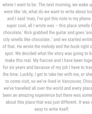 Riley Smith Instagram - I always love having a chat with my UK friends. And a big thank you to 
@offtherecord_uk for sitting down with me to talk about my new release ‘Chocolate’. I sincerely appreciate the love and support!
🙏🍫🇬🇧