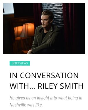 Riley Smith Instagram - I always love having a chat with my UK friends. And a big thank you to 
@offtherecord_uk for sitting down with me to talk about my new release ‘Chocolate’. I sincerely appreciate the love and support!
🙏🍫🇬🇧