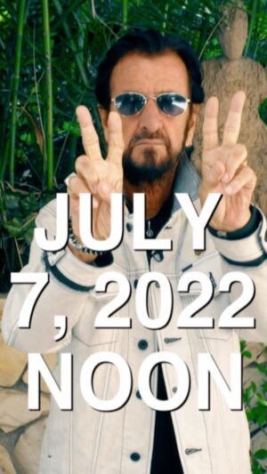 Ringo Starr Instagram - Two days to go peace and love everybody at noon noon Peace and love 😎✌️🌟❤️🌈🥦🎶🍒☮️