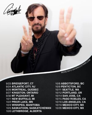 Ringo Starr Instagram - Just Announced: Leg 2 of Ringo & His All Starr Band’s 2022 Tour!
Ticket links & info at RingoStarr.com/Tour
Peace & Love! –Team Ringo