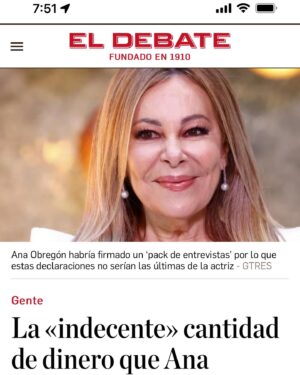Risto Mejide Instagram - Hay ocasiones en las que odio profundamente que el tiempo me acabe dando la razón. 
Ésta es una de ellas. 
Efectivamente, @ana_obregon_oficial. 
No todo vale.

Que nadie se engañe. Si el mercado del morbo sigue rentabilizando la desgracia ajena, si paga estas ingentes cantidades de dinero es porque puede, porque le sale a cuenta, y por eso ahí sigue, cebándose siempre con los más débiles -anímica y psicológicamente- a golpe de exclusiva. 

Dicho esto, para los que os interese mi opinión, sigo defendiendo INCLUSO EN ESTE CASO que cada uno haga con su vida lo que quiera o lo que pueda dentro de la legalidad, y le deseo de corazón lo mejor a esa niña, ojalá estos cheques no le pasen factura.
