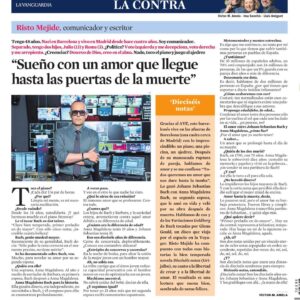 Risto Mejide Instagram - Magnífica entrevista de mi admirado @amelanovela para la contra de @lavanguardia hablando de #dieciséisnotas y de Johann Sebastian Bach. Si detectáis algún gazapo, es porque el entrevistador se niega a grabar las entrevistas y, como lo transcribe todo de memoria, acabas cambiándole el nombre a los Steinway & Sons, aficionándote de pronto a la natación o dándole 10 años más de vida a JSB. De cualquier manera, muchísimas gracias por la charla, como siempre un verdadero honor. Tenéis el link al libro en mi bio. Feliz semana! 😎