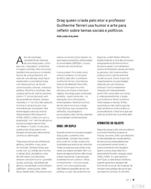 Rita von Hunty Instagram - É com imensa alegria que compartilho com vocês a edição de Junho de 2024 da Revista E do SESC. 

Nesta entrevista feita de forma brilhante pela genial e generosa @emiliacarmineti , falamos sobre gênero, democracia e urgências.

Na última imagem, há um QR code que lhes encaminhará para o áudio da entrevista na íntegra, com algumas boas horas de bate papo.

Seguimos :)