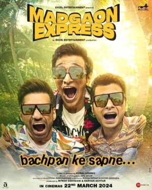 Ritesh Sidhwani Instagram - Bachpan ke sapne… lag gaye apne!!!
#MadgaonExpress mein aapka swagat hai. Taiyaar ho jao ek yaadgaar yatra ke liye. Releasing on 22nd March at cinemas near you.

@divyenndu @pratikgandhiofficial @avinashtiwary15 @norafatehi @upendralimaye @chhaya.kadam.75 @kunalkemmu @faroutakhtar @roo_cha @kassimjagmagia @vishalrr #Olly  @adilafsarz @imanojchouhan @excelmovies  @zeemusiccompany @aafilms.official