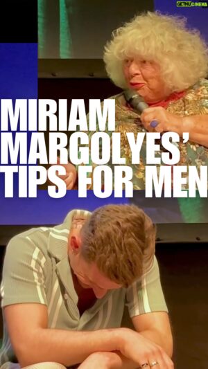 Riyadh Khalaf Instagram - I think a few people may have fainted. Listen up fellas, Miriam has spoken 💀🧀 @faneproductions #miriammargolyes
