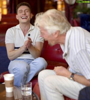 Riyadh Khalaf Instagram - Some shots from my interview with @richardbranson at the 40th birthday of @virginatlantic in @vegas. Can’t wait to share some of the hilarious and inspirational stories from the man who made it happen against all odds ✈️ (📷: @_adamgerrard_)