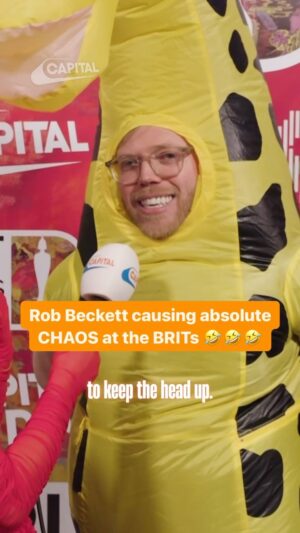 Rob Beckett Instagram - wouldn’t expect anything less tbh 😂 @robbeckettcomic #BRITs