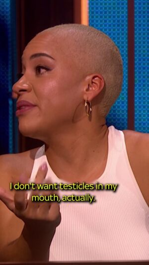 Rob Beckett Instagram - "I've worked really hard to have food that's not genitals"🤣 Cush Jumbo lays down where she draws the line!
