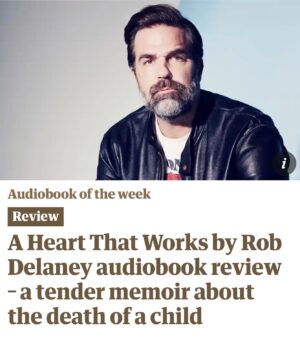 Rob Delaney Instagram - A HEART THAT WORKS is the Guardian’s audiobook of the week. I am grateful that people are getting something from the book. And many people really seem to like having me read them the book. Well ok then!