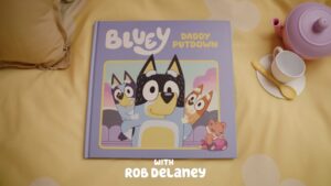 Rob Delaney Instagram - Are you ready to be tucked into bed by @robdelaney ? The latest #Bluey Book Read, Daddy Putdown 💤 is out now! 💙

Watch the full #BlueyBookReads series on bluey.tv 💙