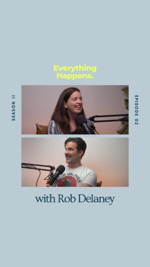 Rob Delaney Instagram - Comedians have the ability to be unsparingly honest in ways that buck all cultural norms. It’s a truth-telling that so many of us crave. 
 
Cue @RobDelaney. 
 
Rob is a comedian, actor, writer, and director. His memoir, A Heart That Works is an unsparing account of the death of his beautiful son, Henry. Rob lives in London with his family where I visited him for this honest and hilarious conversation. 

Rob wants us all to understand that if the unthinkable happens, our hearts still beat so strong in truth and love.

I can’t wait for you to listen. Click on the link in my bio. EVERYTHING HAPPENS is available wherever you listen to podcasts.