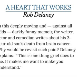 Rob Delaney Instagram - NY Times recommended A HEART THAT WORKS today.❤️📚Link in bio if you’d like a copy.