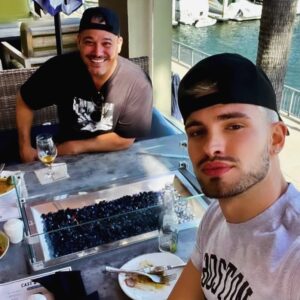 Rob Mariano Instagram - Nothing to see here… just me and the bankers assistant @ben_crof hanging out, having lunch at the marina!!! Shhh don’t tell the banker!!! He even wore his Boston shirt so we know who he’s rooting for!#DealorNoDealIsland