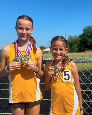 Rob Mariano Instagram - I’m so so proud of my track stars! #CarinaRose and her sister #AdelinaRose absolutely crushed the competition today. Carina placed 1st in the 100m and 4x 100m relay 2nd in the  200m and Adelina got 2nd in 4x 100m relay! #GoDragons #Champions