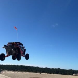 Robby Gordon Instagram - A few cool shots from @utv_takeover on Friday. We will be out here again today at Coos Bay Oregon. Car was super fast yesterday in the short course races it was a full sand course and even on dirt tires we advanced all the way to the finals 🔥🤪 after the races the guys from Rogue Sand Tires hooded me up with some 35” Sand Tires and dammm should of had those for the races 🤦🏻‍♂️