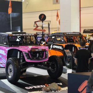 Robby Gordon Instagram - @SpeedUTV is on Display at the World Famous GT Show in Suzhou this weekend. March 29 - 31, 2024 at Suzhou International Expo Centre in Suzhou,

If you are attending the event stop by Booth 77🤪 imagine that Booth 77

Our SPEED booth number is D1-77 (No. 77, Floor 1, Hall D), 

On Display we have  the @speedutv Diablo and ElJefe ans well as many of our SPEED accessories. 

A few of my US friends like Sue Mead and Amy were super excited to see the latest Speed Cars and they had to jump in them last night 😳🤪 Sue has actually finished the Dakar Rally…… 

Please say Hi to our Amazing SPEED Team!!!!