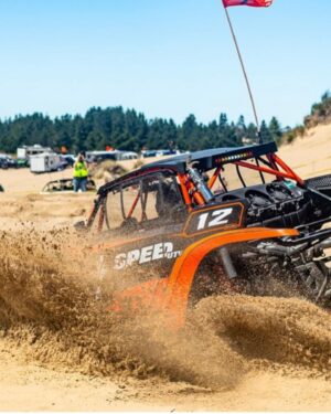 Robby Gordon Instagram - A few cool shots from @utv_takeover on Friday. We will be out here again today at Coos Bay Oregon. Car was super fast yesterday in the short course races it was a full sand course and even on dirt tires we advanced all the way to the finals 🔥🤪 after the races the guys from Rogue Sand Tires hooded me up with some 35” Sand Tires and dammm should of had those for the races 🤦🏻‍♂️