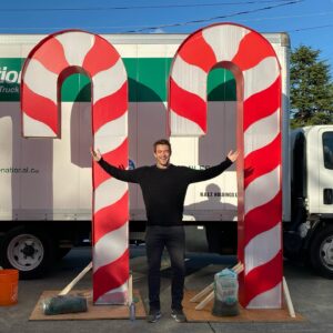 Robert Buckley Instagram - Picked up a little holiday flair for the yard.