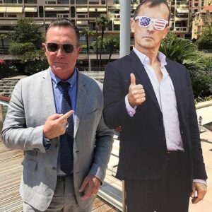 Robert Knepper Instagram - "F#@ you, Robert Patrick!" #Repost @ripfighter #RobertPatrick ・・・
Ran into a cardboard cutout of my friend and co-star from the feature "Bleed" in Monte Carlo @robert_knepperofficial