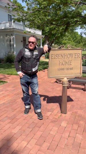 Robert Patrick Instagram - Part 3 on the history of The Boozefighters Motorcycle Club (Established in 1946). Very honored to be sharing our story with you all. 

Thank you for all the questions and respect for this ride #RollingToRemember 🇺🇸
More to come! 

#RTR2024 #boozefightersmc #motorcycleclub #harleydavidson #mototrip #eisenhower #kansashistory #respect