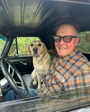 Robert Patrick Instagram - How cool is my boy Vespa? Missing him and my family while I’m on the other side of the world 🌏 

Truck:
1966 GMC short bed bought in Conyers ,GA shipped to L.A. original @santaclaritaharley hand painted by @sonnyboystudio 

#dogsrule #gmctrucks #harleydavidson #customclassic