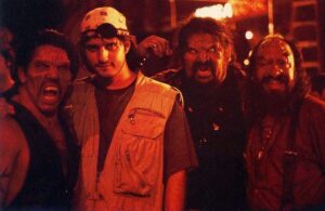 Robert Rodriguez Instagram - #TBT 1995 #FromDuskTillDawn Dark night with @officialdannytrejo Ernest Garcia and @cheechmarin!
