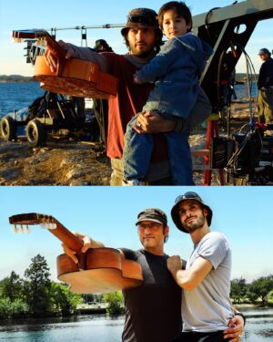 Robert Rodriguez Instagram - Just wrapped a new SPYkids for @Netflix, working with my son Racer Max! First foto is from the set of SPYkids 2 in 2002. Not much has changed, only now he's co-writer, co-producer, and a little heavier.