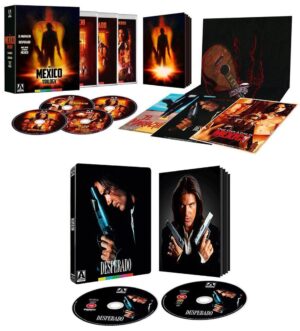 Robert Rodriguez Instagram - New Limited Edition 4k UHD   Blu-ray “The Mexico Trilogy” and SteelBook 4k UHD   Blu-ray “Desperado” coming August 26th! Pre-order is now available at @arrowvideo and other physical media outlets!

#elmariachi #desperado #onceuponatimeinmexico #arrowvideo