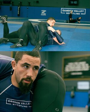 Robert Whittaker Instagram - Putting in the work ahead of #UFCSaudiArabia 📸🤼

Two months until we see The Reaper @RobWhittakerMMA back inside the Octagon!