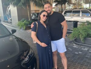 Robert Whittaker Instagram - Happy anniversary my queen, we have come so far together and we have forever to go. Knocking you up was my greatest achievement 😂. Love you to the moon and back ❤️