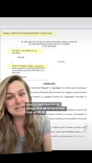 Roberta Blevins Instagram - What’s going on at Monat?!

Special thanks to @detective_lovey and @mlmexit for sharing sources. ❤️ and all the MPs who have reached out looking for answers, we see you and we are doing our best to find the truth.

#monat #monatglobal #antimlm #cult #scheme