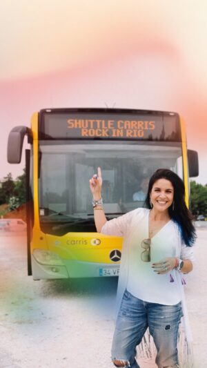 Roberta Medina Instagram - 📍Próxima paragem: Cidade do Rock
🧭 Ponto de encontro: Gare do Oriente

É aqui que vais ter o nosso Shuttle Especial, com ligação ao Parque Tejo e vice-versa, à tua espera 🙌 Faz a compra antecipada na APP Oficial (1€ pré-venda) e ainda recebes de oferta o copo reutilizável Edição Especial 20 anos 🤩 São só vantagens!
Como é que chegas até à Gare do Oriente? Há vários parceiros de mobilidade e até estacionamento para garantir que nada falta 👉 #EuVouDeTransportes e tu?

Descarrega a APP agora e sabe tudo em em rockinriolisboa.pt 🔗

📍Next stop: City of Rock
🧭 Meeting point: Gare do Oriente

This is where you’ll find our Special Shuttle, with a connection to Parque Tejo and vice versa, waiting for you 🙌 Buy in advance on the Official APP (1€ pre-sale) and you’ll also receive the Special 20th Anniversary Edition reusable cup as a gift 🤩 It’s all advantages!
And how do you get to Gare do Oriente? There are several mobility partners and even car parking to make sure you don’t miss anything 👉 #EuVouDeTransportes and you?

Download the APP now and find out everything at rockinriolisboa.pt 🔗

#RockinRioLisboa #RockinRio #Lisboa #Portugal #RockinRio20Anos #RockinRio2024 #EuVou