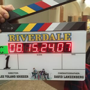 Roberto Aguirre-Sacasa Instagram - One last Throwback Photo in honor of our Season Seven premiere tonight! This is from our first day of shooting the #Riverdale pilot. I believe the scene was Betty giving Veronica a tour of the school and bumping into Kevin. So many memories…🎬🎟️🏆🥇🎁💃🏽⚡️❤️🥤🔑💎🍒💯☠️