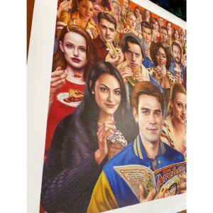 Roberto Aguirre-Sacasa Instagram - Riverdale ltd edition prints will drop on wednesday in our online store, link in bio @artofalexgross -9am pdt is the release time. The cast, writers and creative team of the show are all receiving the same print to commemorate the end of seven seasons. Here are pics of both the canvas and paper versions with details. Huge thanks to @kjapa and @writerras for making this happen! #riverdale #popsurrealism #giclee #archieandrews #archiecomics