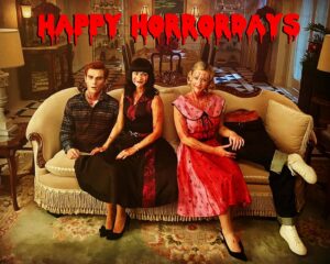 Roberto Aguirre-Sacasa Instagram - From everyone at #Riverdale, wishing you and yours a happy, healthy holiday season. May you get EVERYTHING on your wish list from Santa (even if you have to share)… And see you in the New Year for Season Seven!!!! 🎄💋🔪🪓🩸💰⌛️💃🏽👨🏻‍💻🎁🔥🍿🕺❤️🎲🏆☠️
