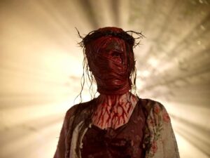 Roberto Aguirre-Sacasa Instagram - Hail, Rose, full of spite, the blood is with you. Cursed are you amongst women and cursed is the fruit of your womb, Archie and Angela. Unholy Rose, Mother of Lies, prey on us sinners, now and at the hour of our deaths. Amen. #pllsummerschool 🩸🌹🔥👗🎭💄💋🕷️👠💃🏽☠️☠️☠️☠️☠️